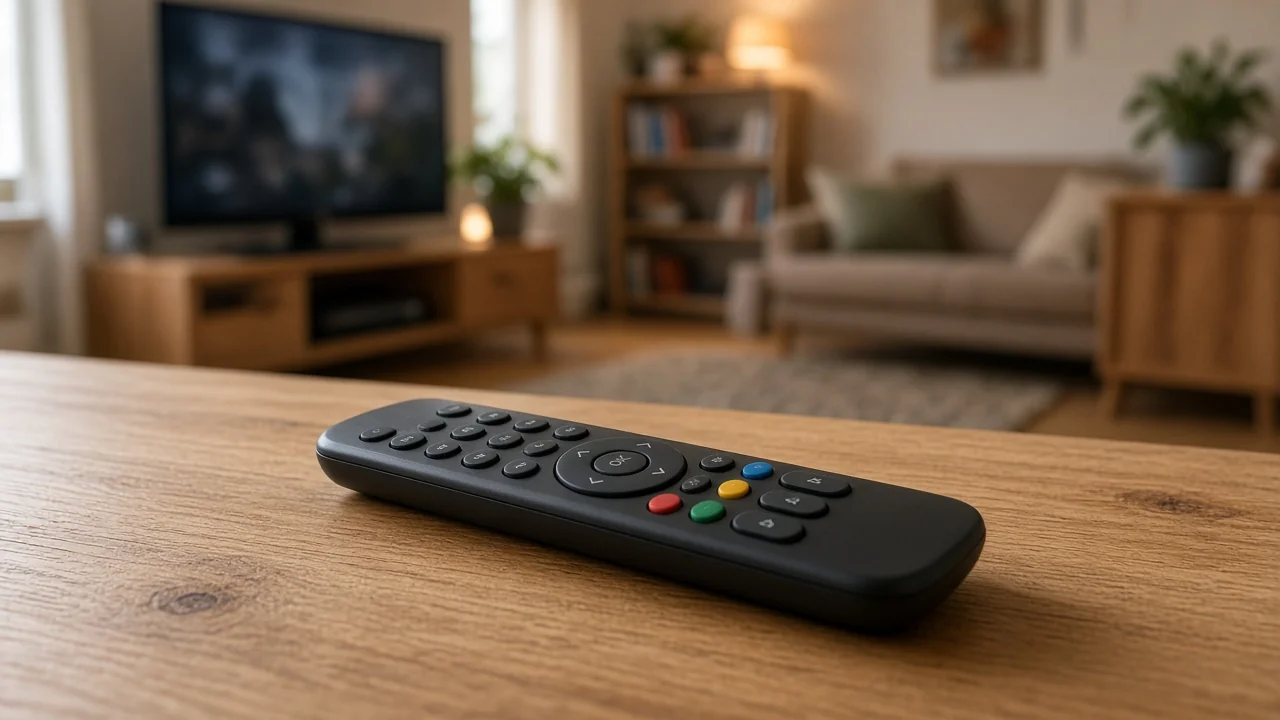 Handy neben dem Streaming-Gerät